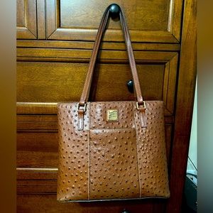 Dooney & Bourke Small Lexington Ostrich in Cognac